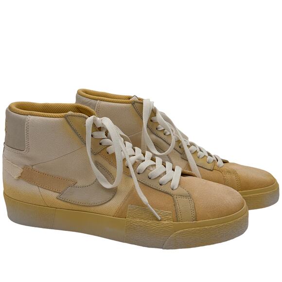 Nike Women's Blazer Mid Premium SB Lemon Wash Sneakers Size 9 - Picture 1 of 9